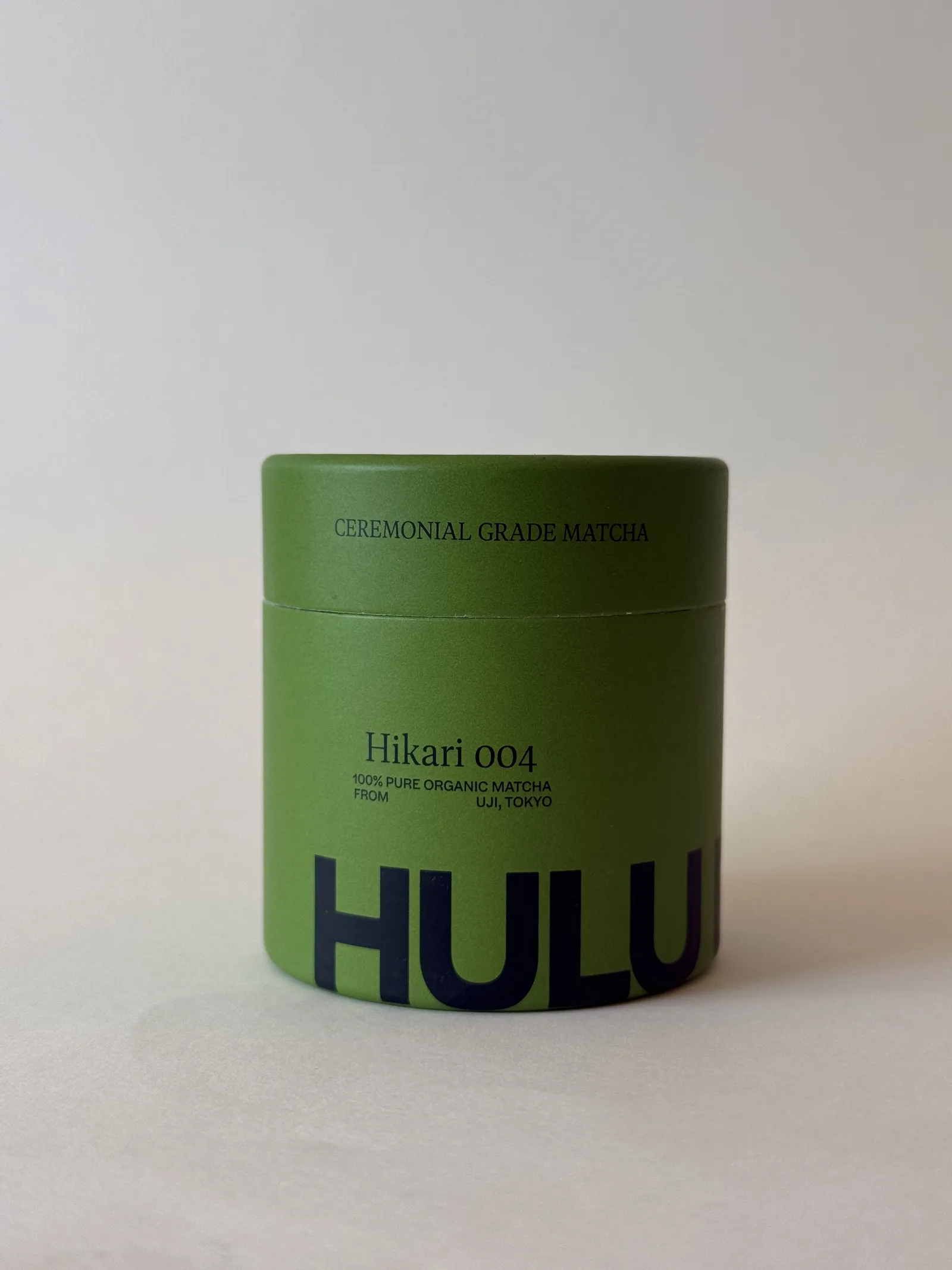 Hikari — The thick-bowl grade. Shaded, fine-ground, slow.