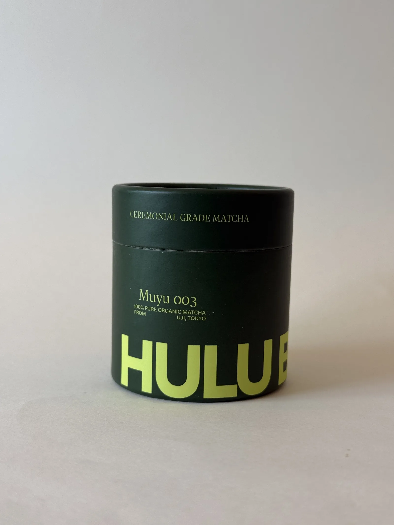 Muyu grade matcha — Rounded body. Holds its edge under oat and whole milk.