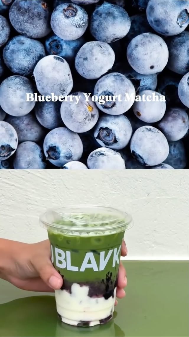 Where real fruits, creamy yogurt & ceremonial-grade matcha meet. 🍵 First-ever yogurt matcha creation at #HULUBLAVK 